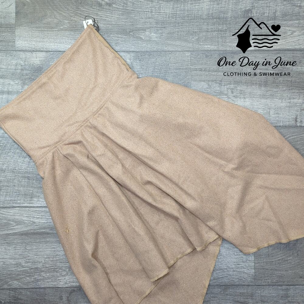 Afibi Assymetrical High Waist Midi Skirt Size L